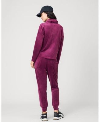 Women's Velour Cowlneck Jogger Set