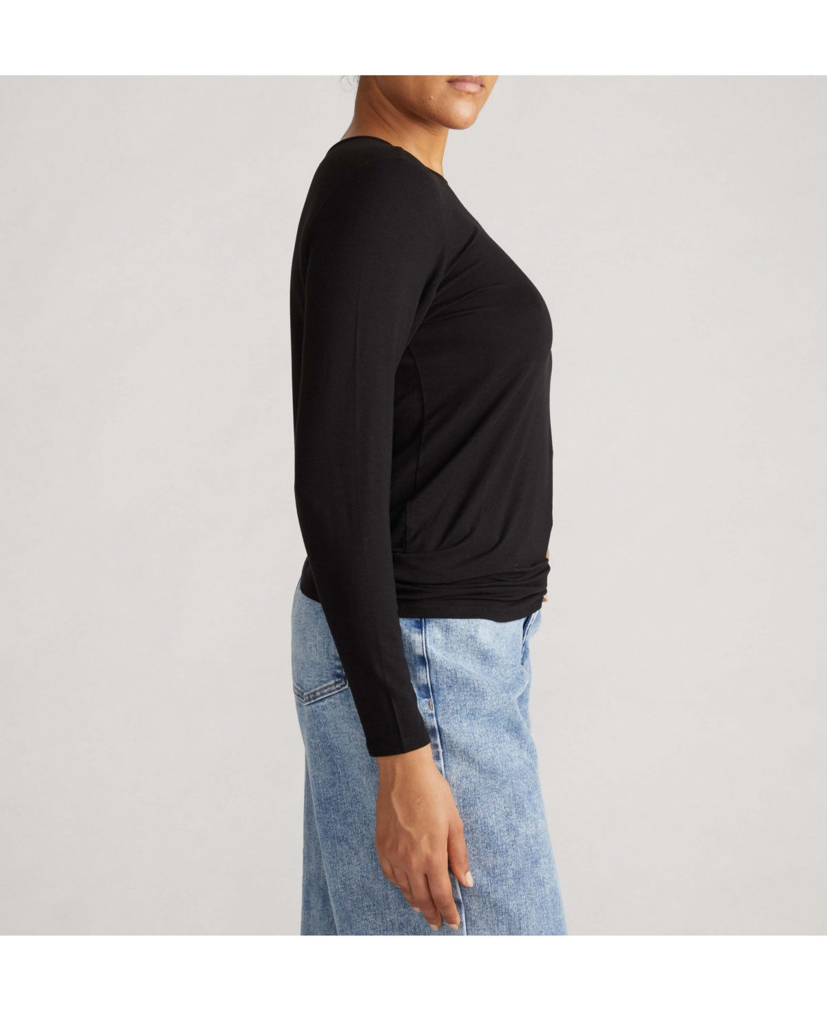 Universal Standard Plus Joan Liquid Jersey Long Sleeve Top
