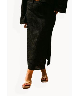 Women's Curve Crochet Resort Midi Skirt