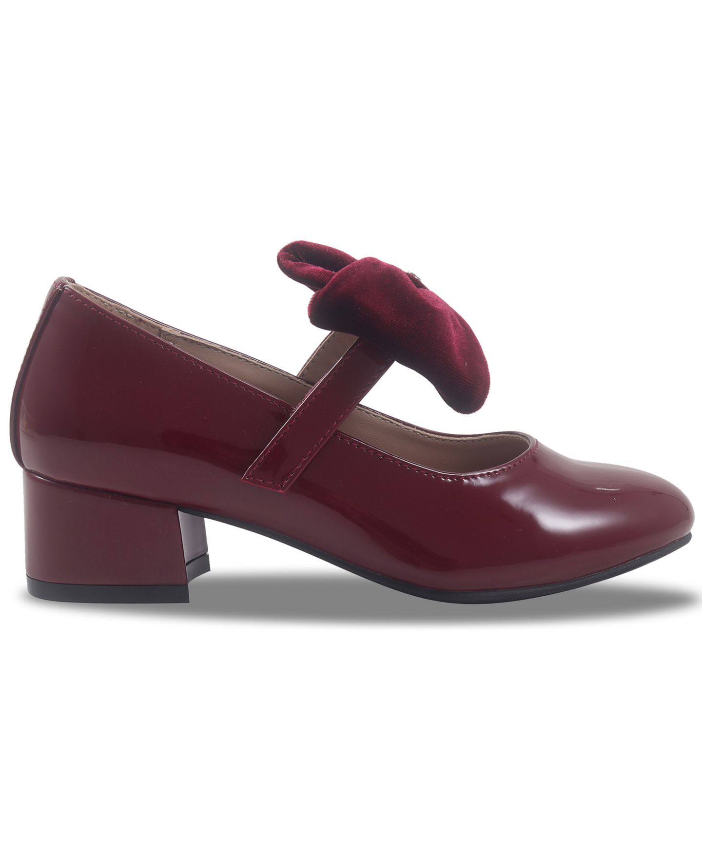 Туфли Sam & Libby Bianca Lily Bow Dress Shoe для девочек, цвет: Бордовый — фото 2