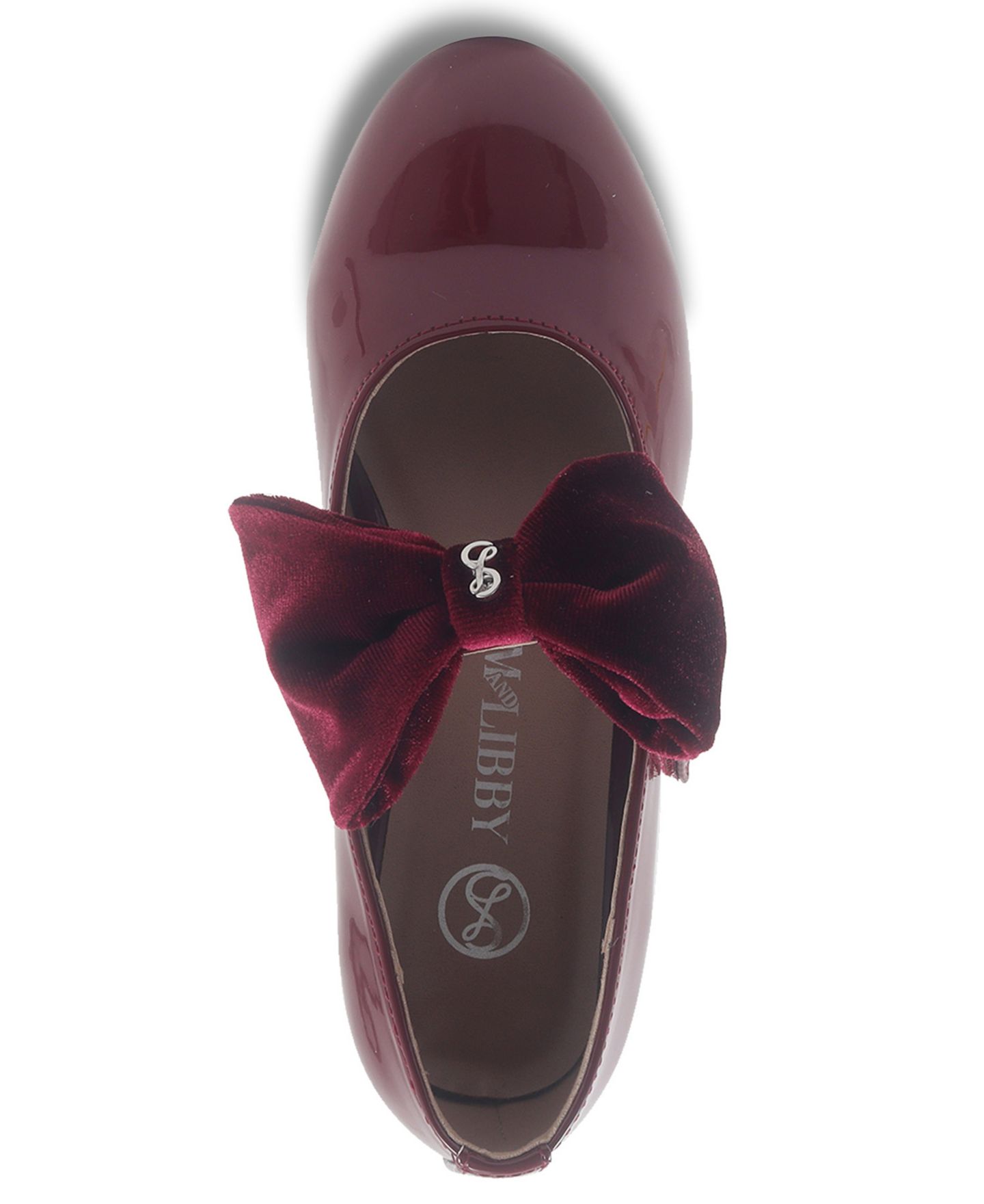 Туфли Sam & Libby Bianca Lily Bow Dress Shoe для девочек, цвет: Бордовый — фото 6