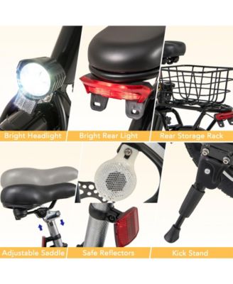 Folding Electric Bicycle with 500W Brushless Motor and Dual Disk Brakes