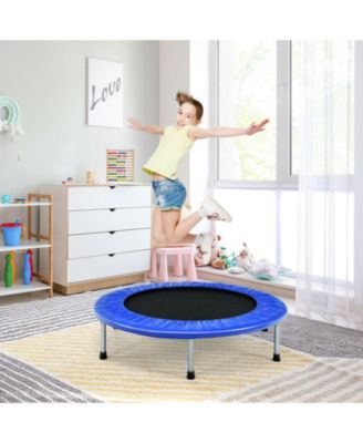 38 Inch Mini Folding Trampoline Portable Recreational Fitness Rebounder