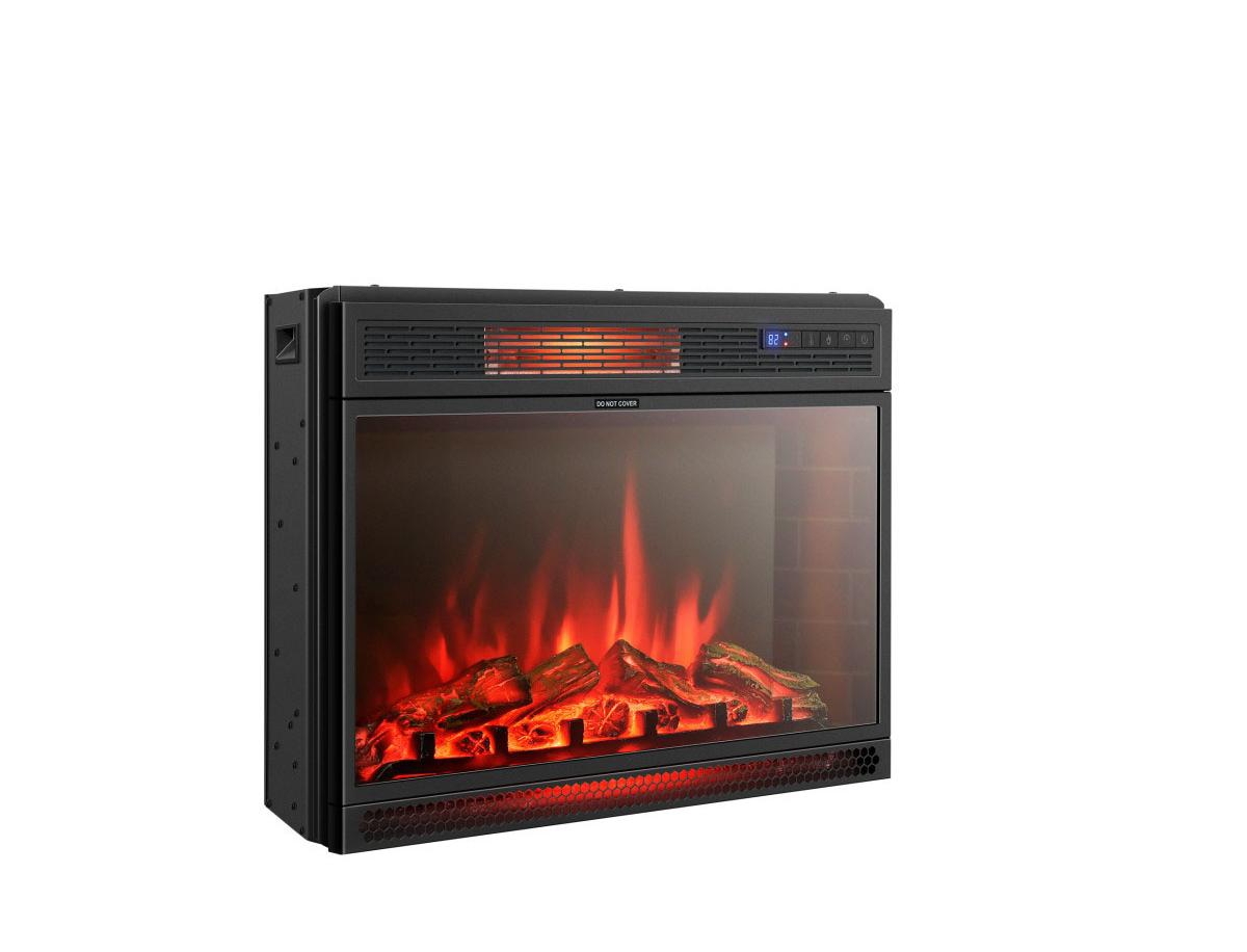 Sugift 28 Inch Electric Freestanding and Recessed Fireplace with Remote