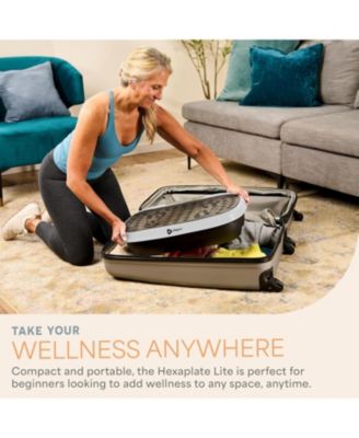 HexaPlate Lite Vibration Plate Exercise Machine – Full Body Vibrating Platform for Lymphatic Drainage, Recovery & Muscle Toning