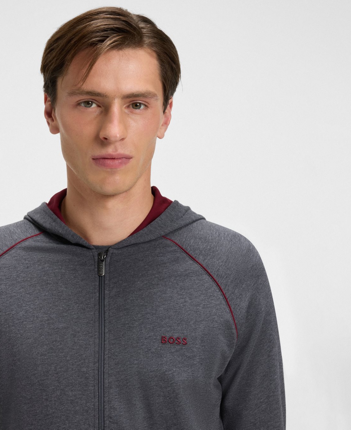 Boss Men's Mix and Match Hooded Jacket