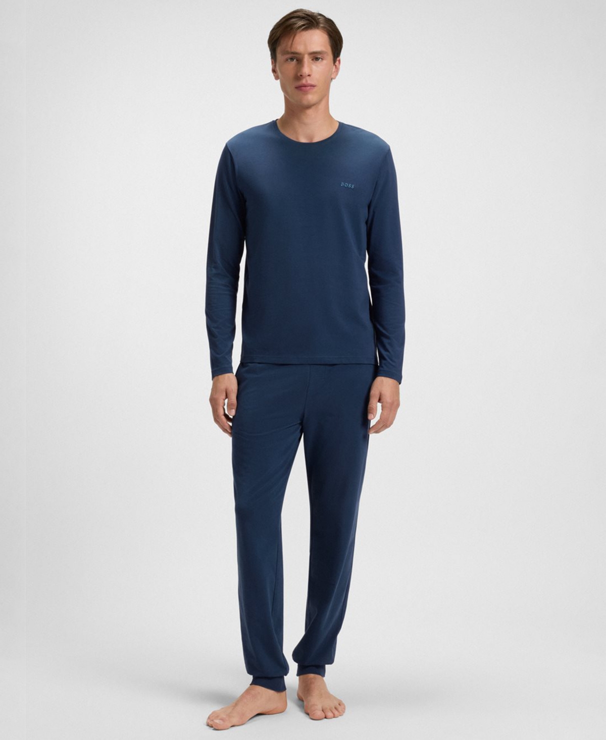 Boss Men's Mix and Match Long-Sleeve Crewneck T-Shirt