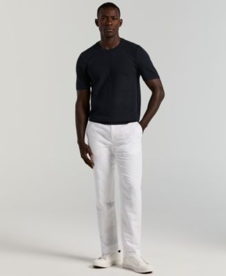 Perry Ellis Men's Portfolio Modern-Fit Linen/Cotton Solid Dress Pants