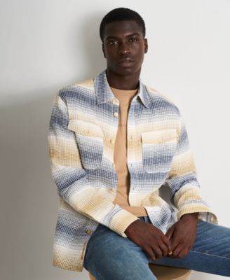 Seasonal Crewneck T-shirt and Structure Stripe Waffle Long-sleeve shirt paired with Zee Straight Fit Jeans 