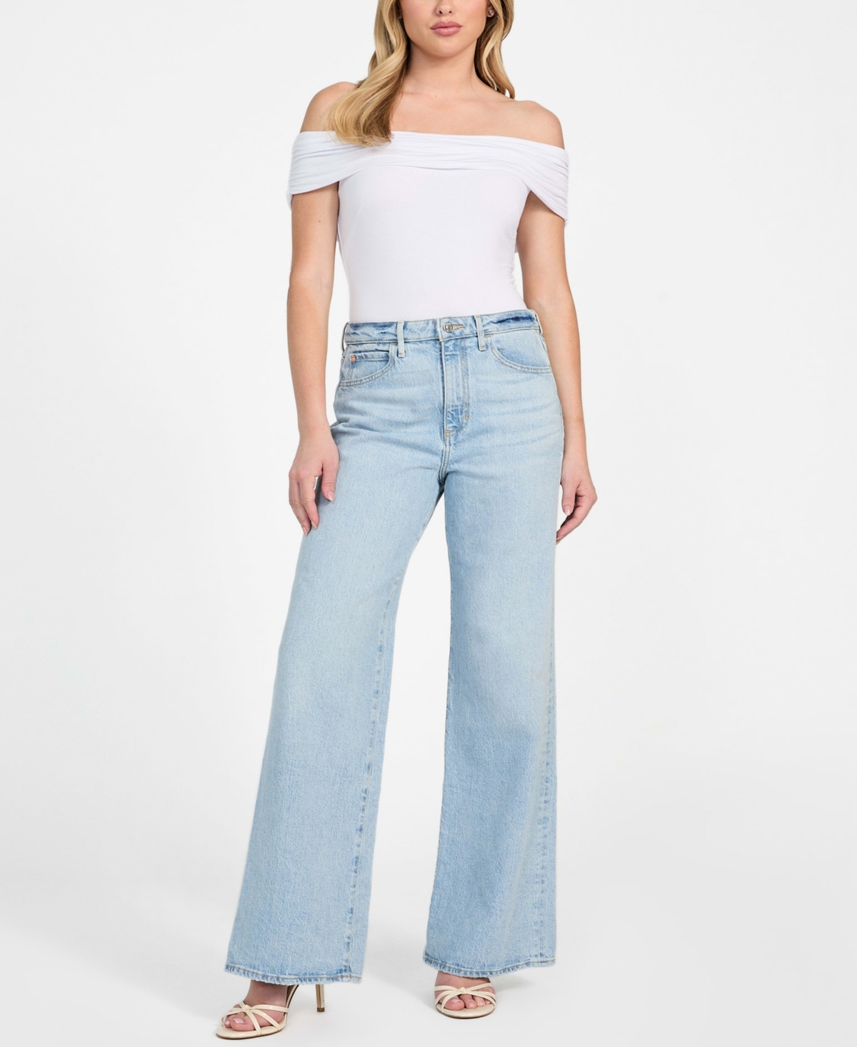 Guess Women's High-Rise Wide-Leg Jeans
