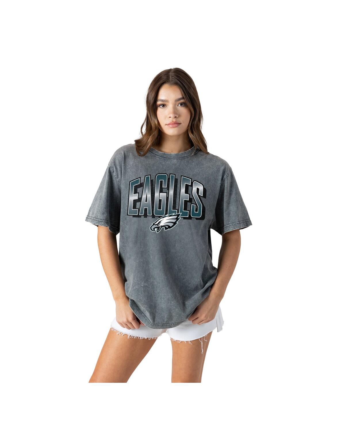 Gameday Couture Women's Gray Philadelphia Eagles Peak Performance Oversized Snow Wash T-shirt In Gray