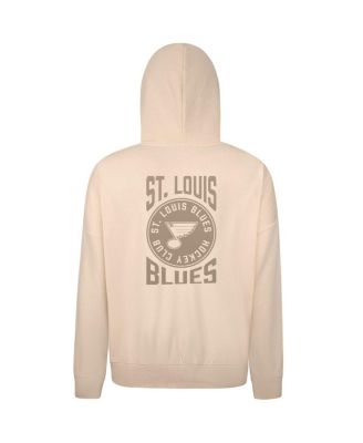 Men's Cream St. Louis Blues Contact Stamp Pullover Hoodie