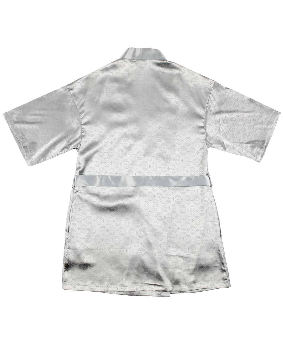 Heroes & Villains Women's Silver Star Wars Rebel Robe Shorts Pajama Set In Silver