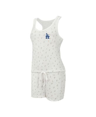 Women's Cream Los Angeles Dodgers Gardner Hacci Knit Romper