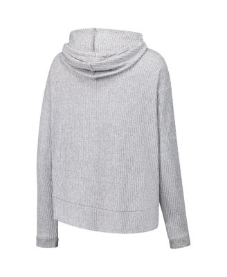 Women's 2-Piece Gray Carolina Panthers Juniper Long Sleeve Hoodie Top and Shorts Set