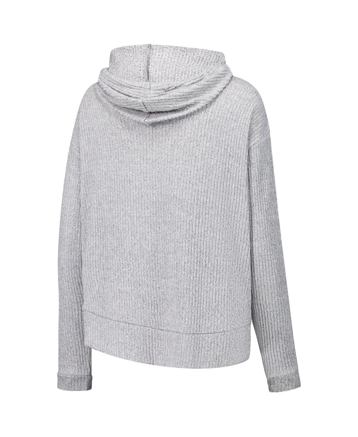 Concepts Sport Women's 2-piece Gray Carolina Panthers Juniper Long Sleeve Hoodie Top And Shorts Set In Gray