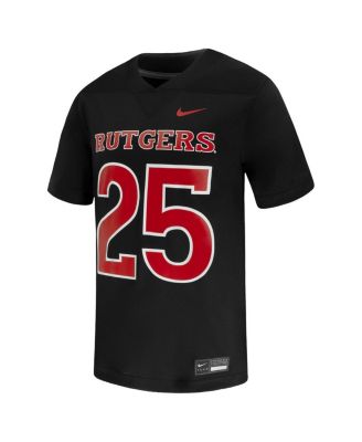 Men's 25 Black Rutgers Scarlet Knights Untouchable Replica Game Jersey