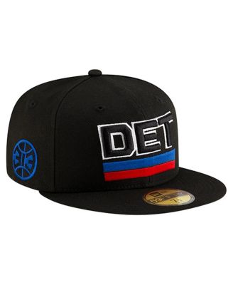New Era - Men's Black Detroit Pistons Statement Edition Jersey Hook 59Fifty Fitted Hat