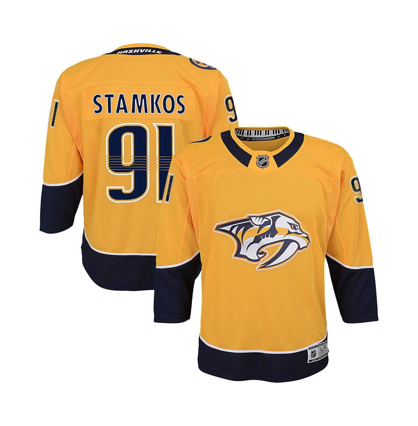 Детский топ Outerstuff Steven Stamkos Gold Nashville Predators Home Premier Player Jersey — фото 1