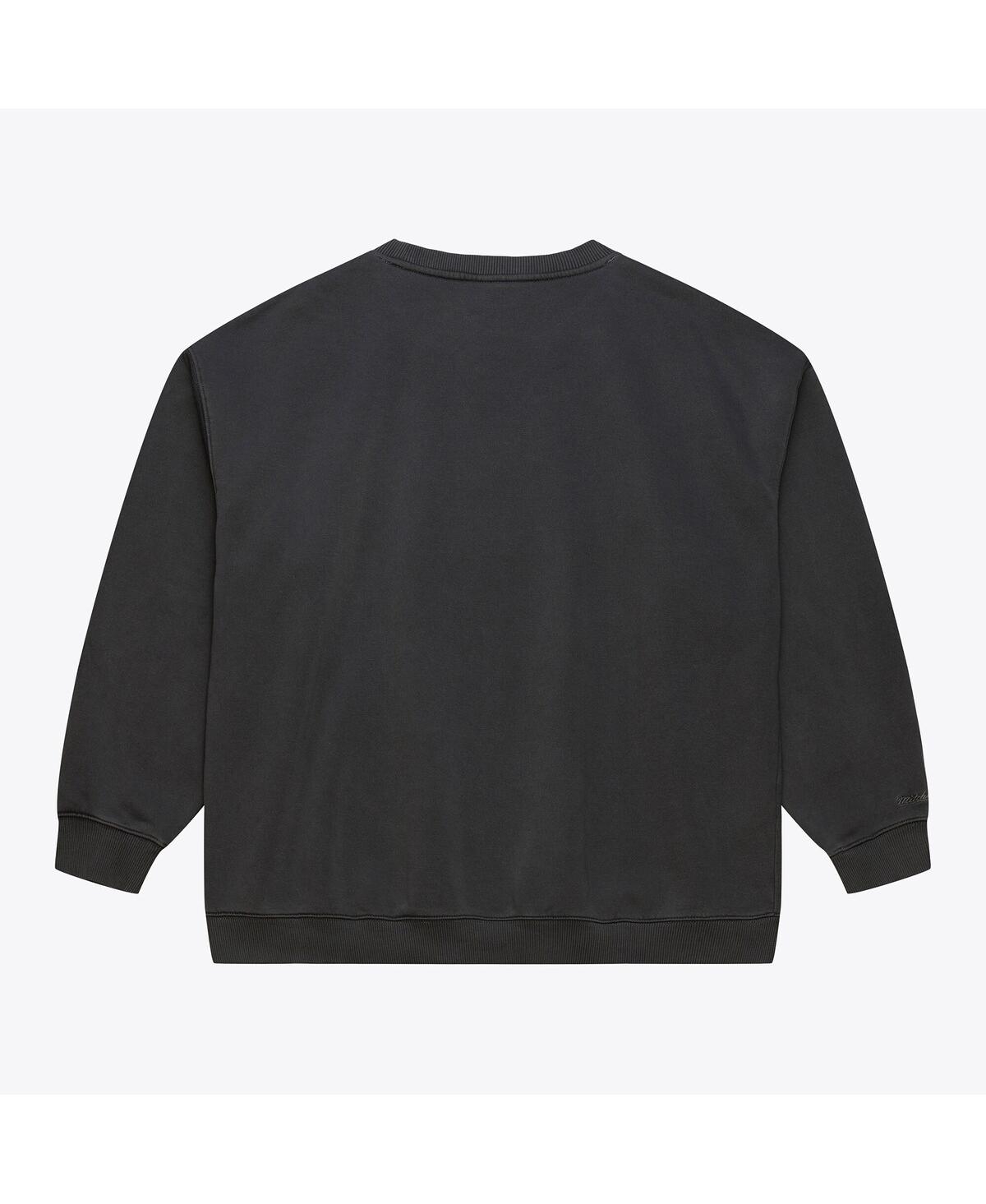 Mitchell & Ness Men's Black Oklahoma Sooners Downtown Fleece Sweatshirt In Black