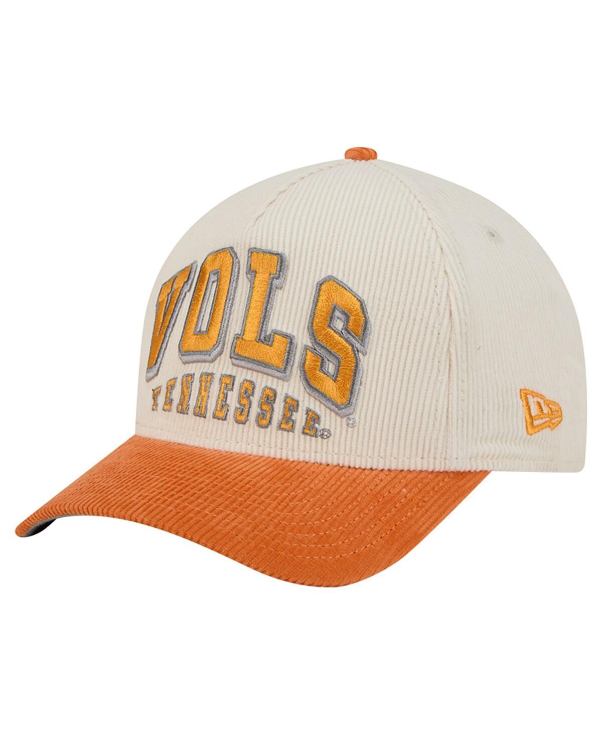 New Era Men's Tennessee Orange/Cream Tennessee Volunteers Arch Two-Tone Corduroy 9FORTY A-Frame Adjustable Hat