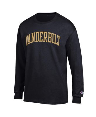 Men's Black Vanderbilt Commodores Basic Arch Long Sleeve T-Shirt