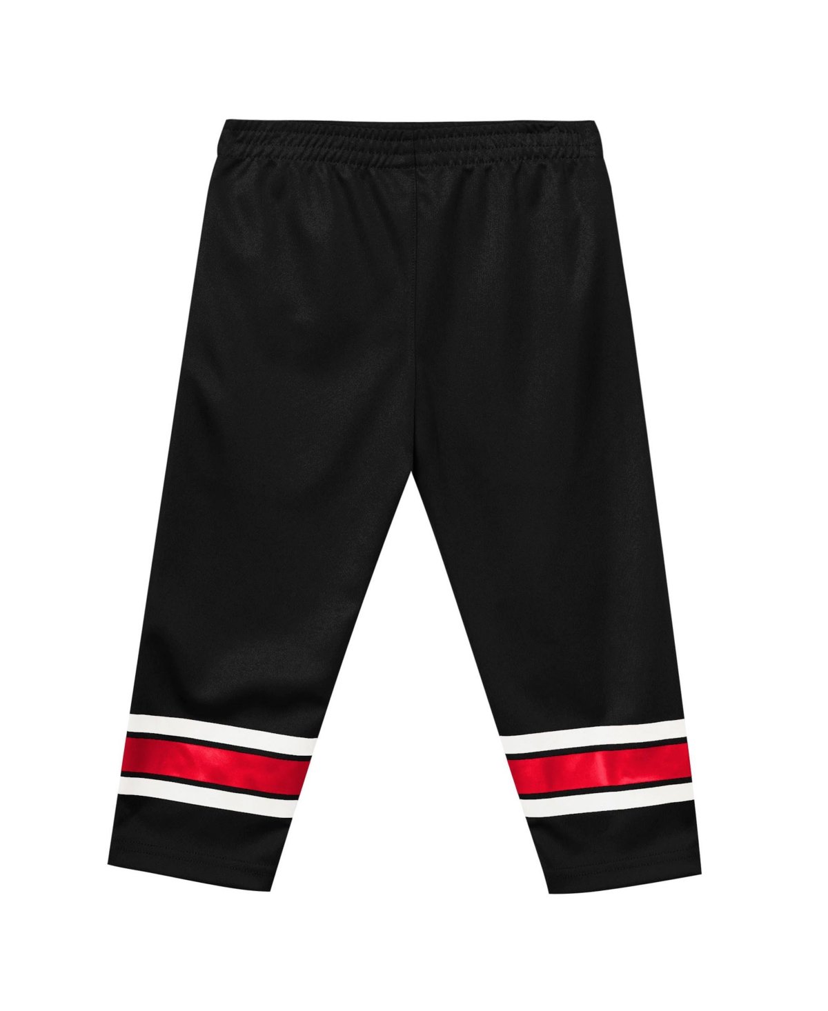 Outerstuff Preschool 2-piece Red/black Chicago Blackhawks Denting The Net Long Sleeve T-shirt And Pants Set In Red