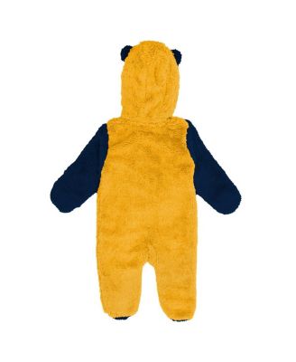 Newborn Gold Nashville Predators Stay Napping Fleece Bunting Full-Zip Hooded Sleeper