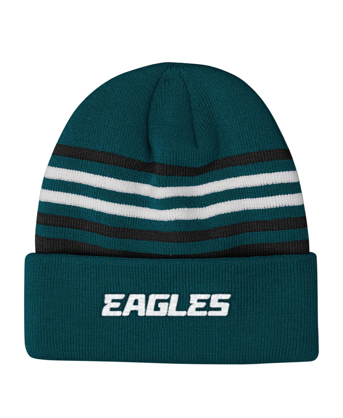 Outerstuff Big Boys and Girls Midnight Green Philadelphia Eagles Essentials Cuffed Knit Hat
