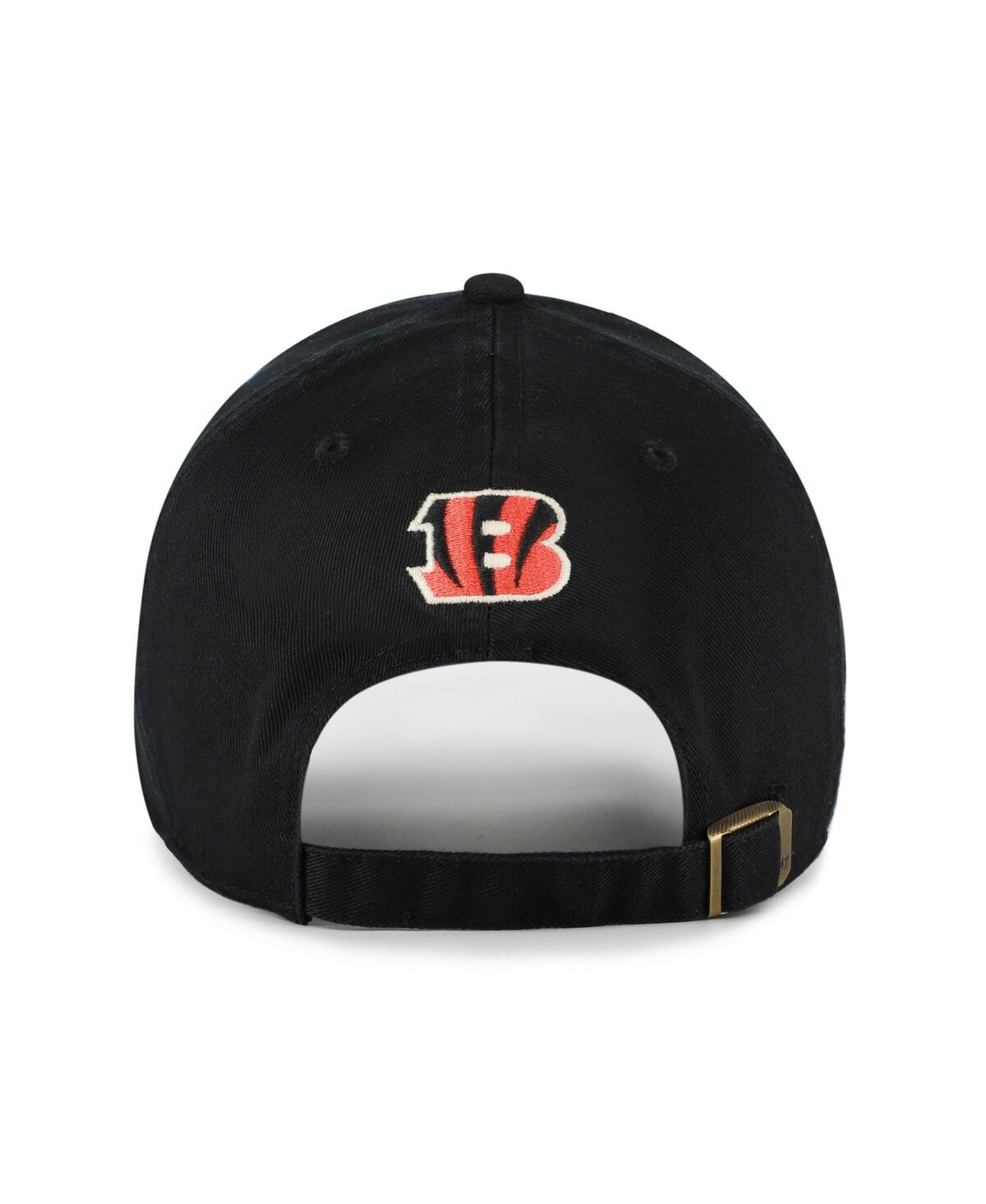 47 Brand Women's Black Cincinnati Bengals Zoey Clean Up Adjustable Hat In Black