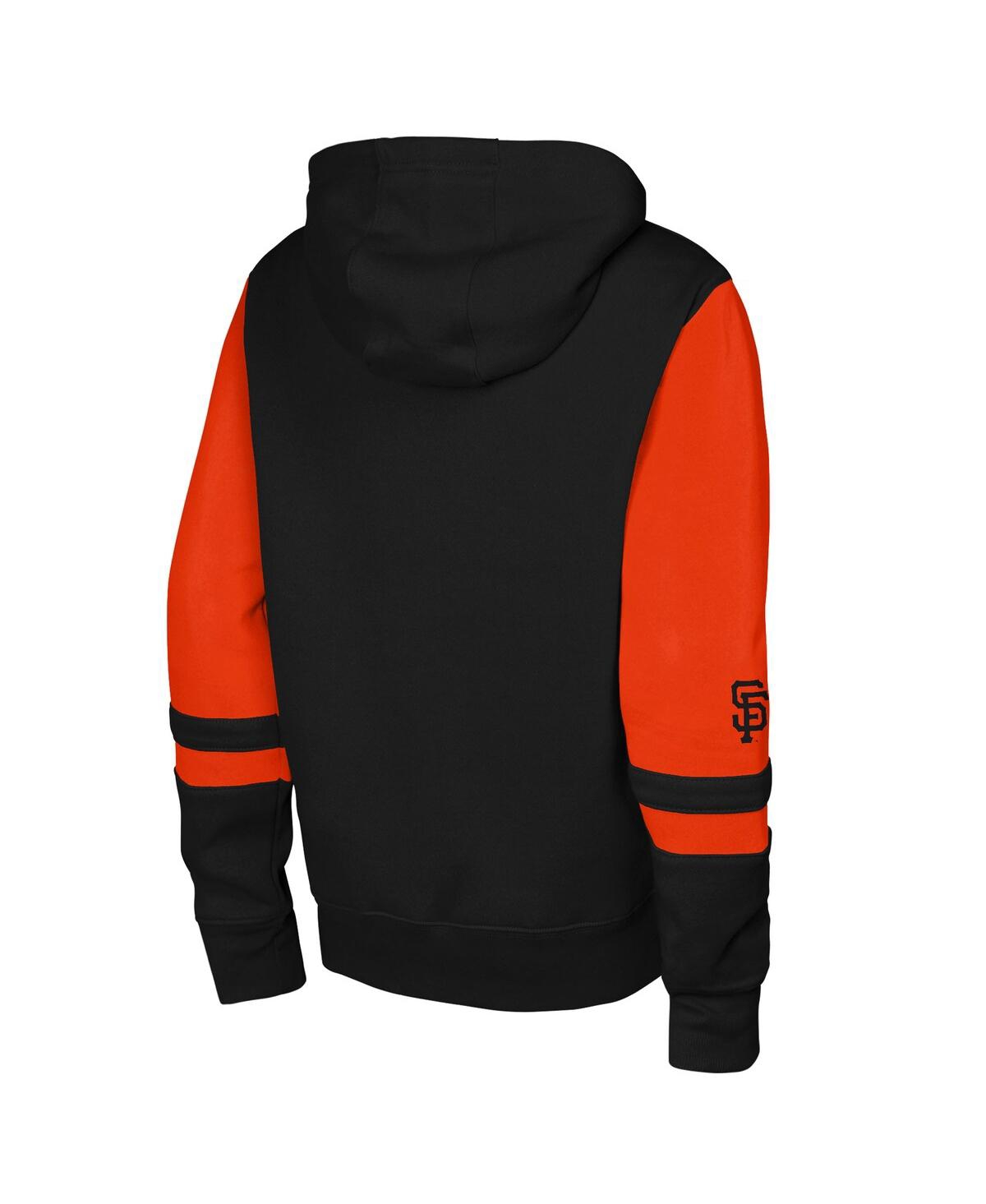 Outerstuff Men's Black San Francisco Giants Stadium Color Block Full-zip Hoodie In Brown