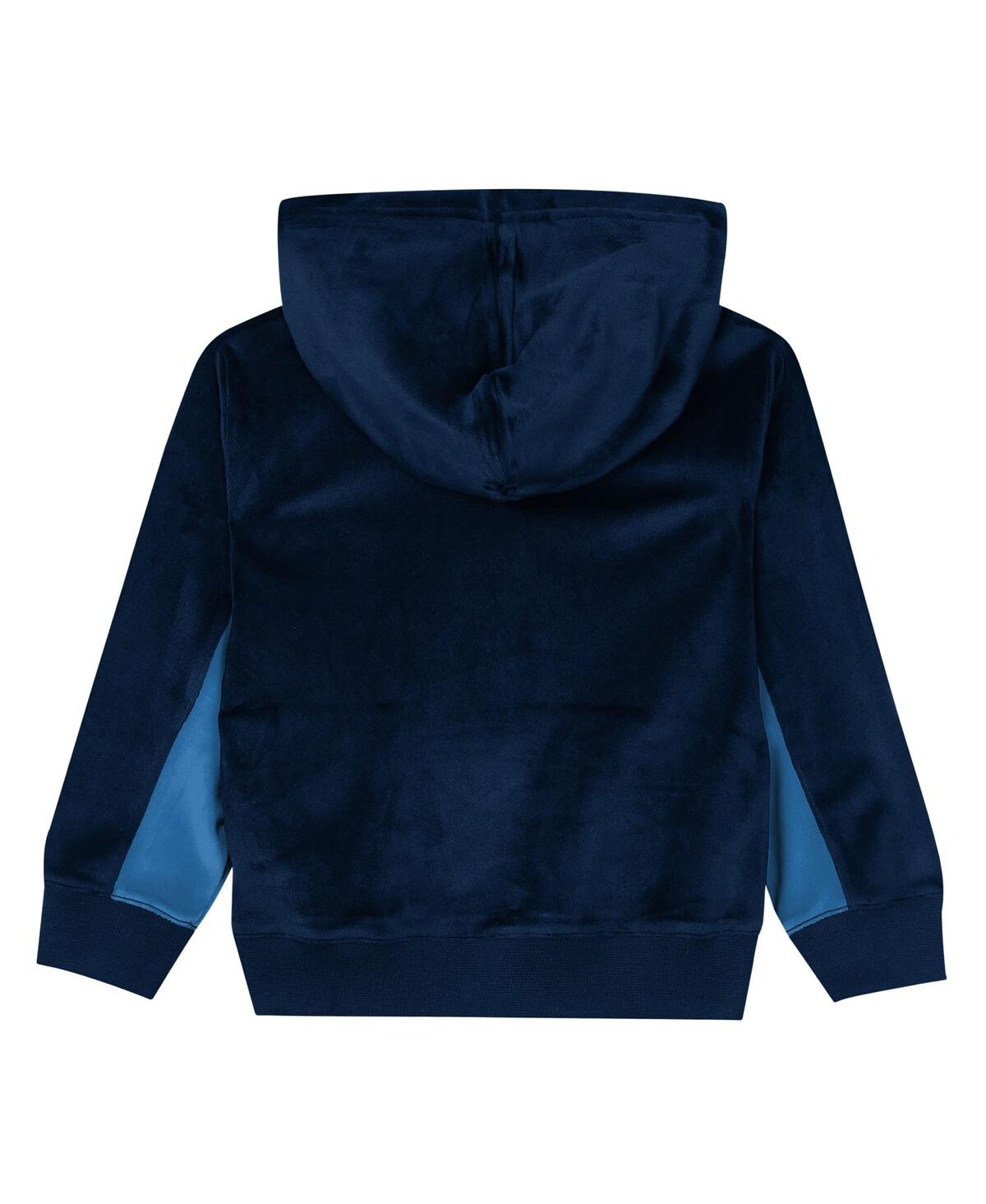 Outerstuff Preschool Navy Minnesota Timberwolves Velour Hoodie In Blue