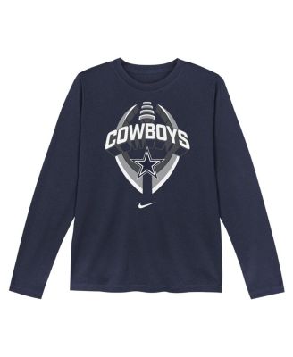 Preschool Navy Dallas Cowboys Primetime Legend Icon&nbsp;Long Sleeve Performance T-Shirt