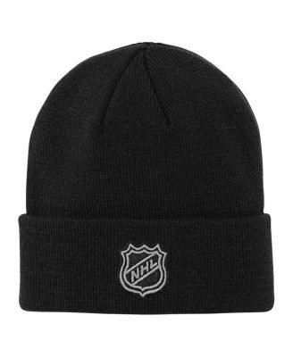 Big Boys and Girls Black Pittsburgh Penguins 2.0 Essential Cuffed Knit Hat