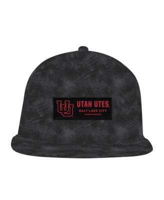 Men's Charcoal Utah Utes Freedom Collection ArmourFuse Snapback Hat