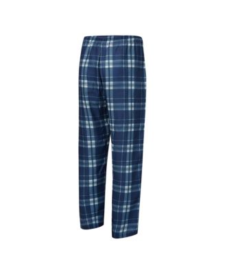 Men's 2-Piece College Navy/Gray Seattle Seahawks Regulate Long Sleeve T-Shirt and Plaid Pant Set