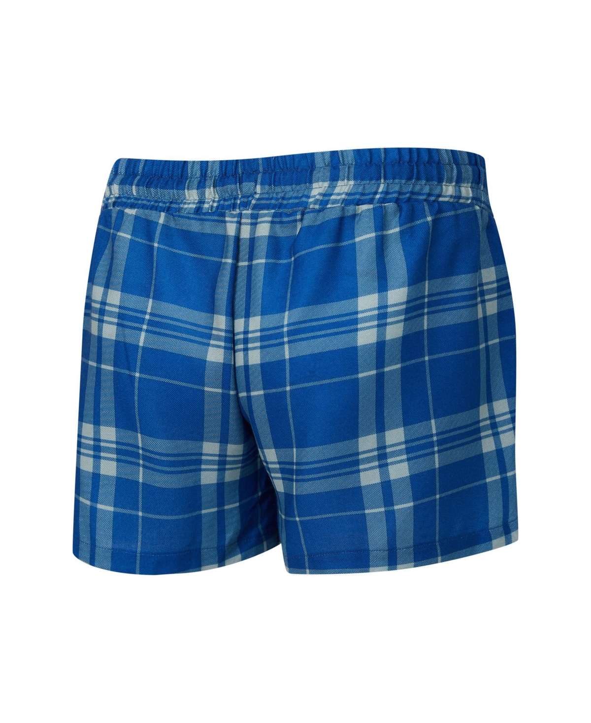 Concepts Sport Women's 2-piece Heather Gray/royal Indianapolis Colts Regulate Plaid Long-sleeve T-shirt Shorts Slee In Gray