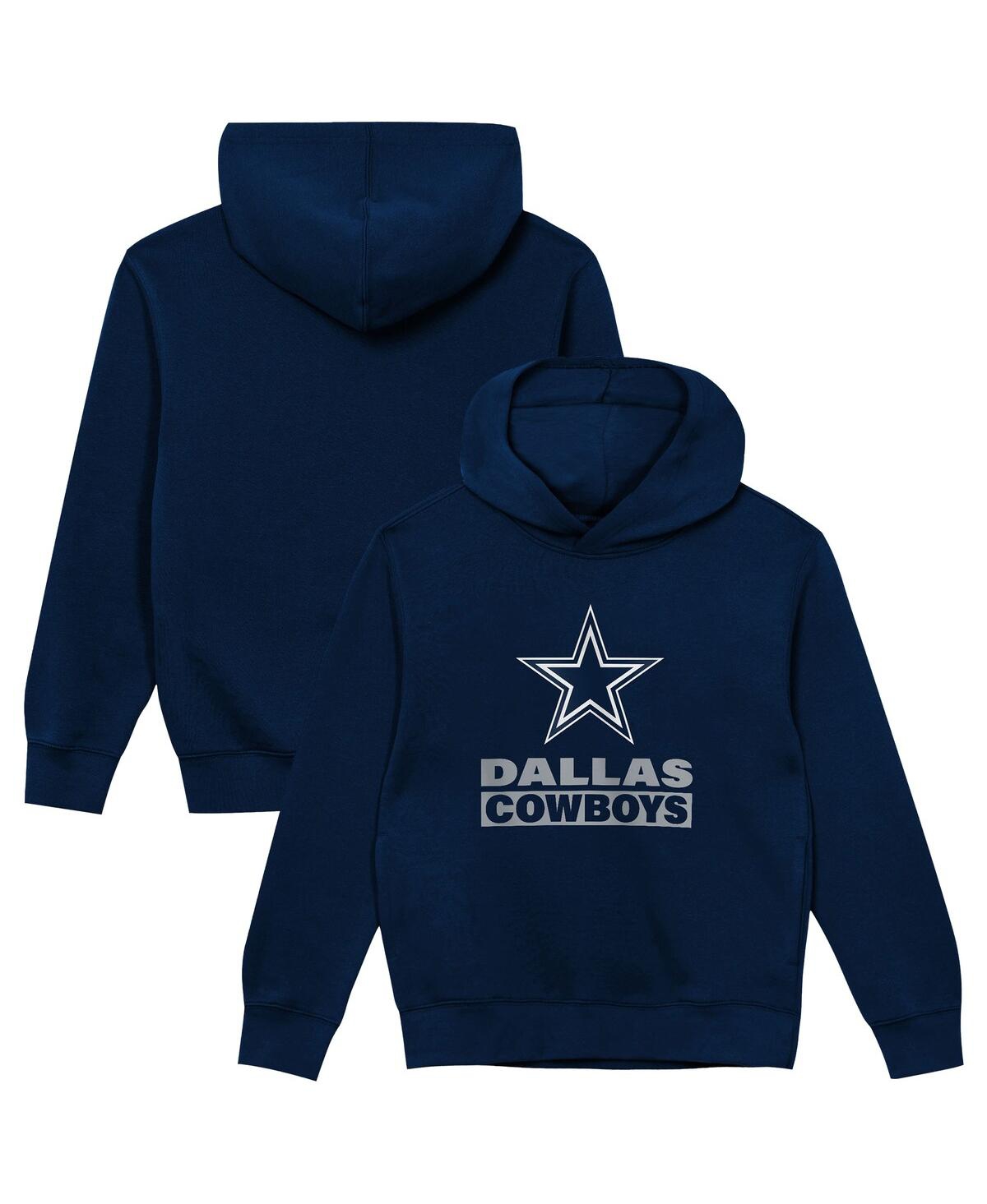 Outerstuff Toddler Navy Dallas Cowboys Back To Basics Hoodie In Blue