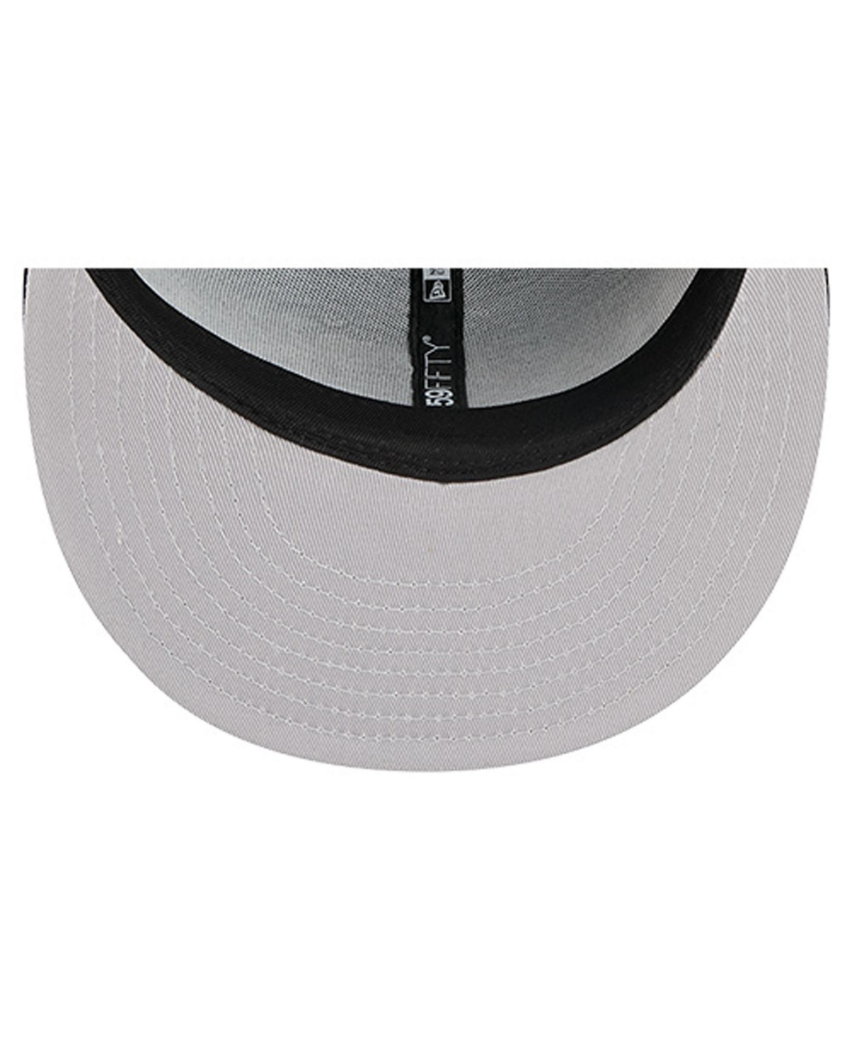 New Era Men's Black Baltimore Ravens Overlap Wordmark 59FIFTY Fitted Hat