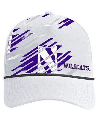 Men's White Northwestern Wildcats College Essentials Driver Rope Adjustable Hat