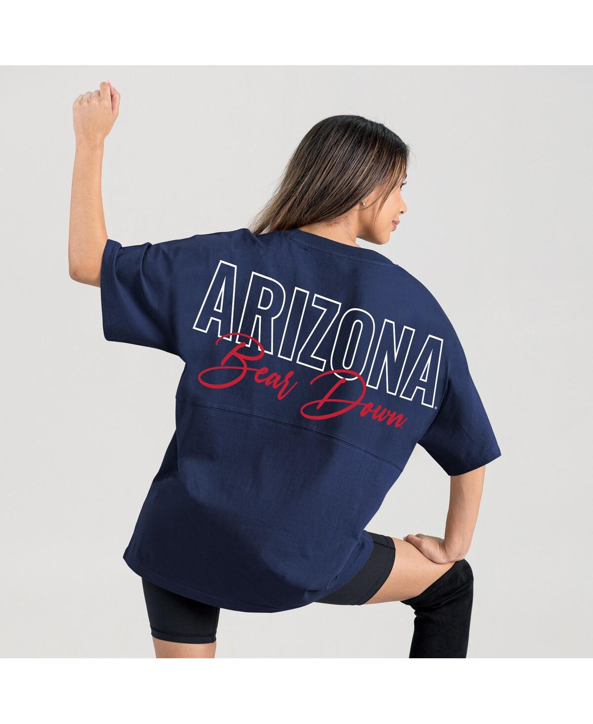 Gameday Couture Women's Navy Arizona Wildcats Oversized Back At Ya T-shirt In Multi