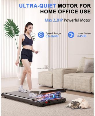 Superun Walking Pad Mini 80cm belt Under Desk Treadmill ,2 in 1 Portable Treadmill for Home/Office/Exercise