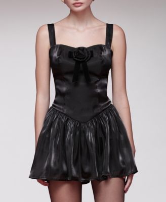 Women's Drop Waist Sleeveless Mini Dress