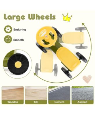 Ride on Push Car with Storage Compartment & Train Whistle Sound Button