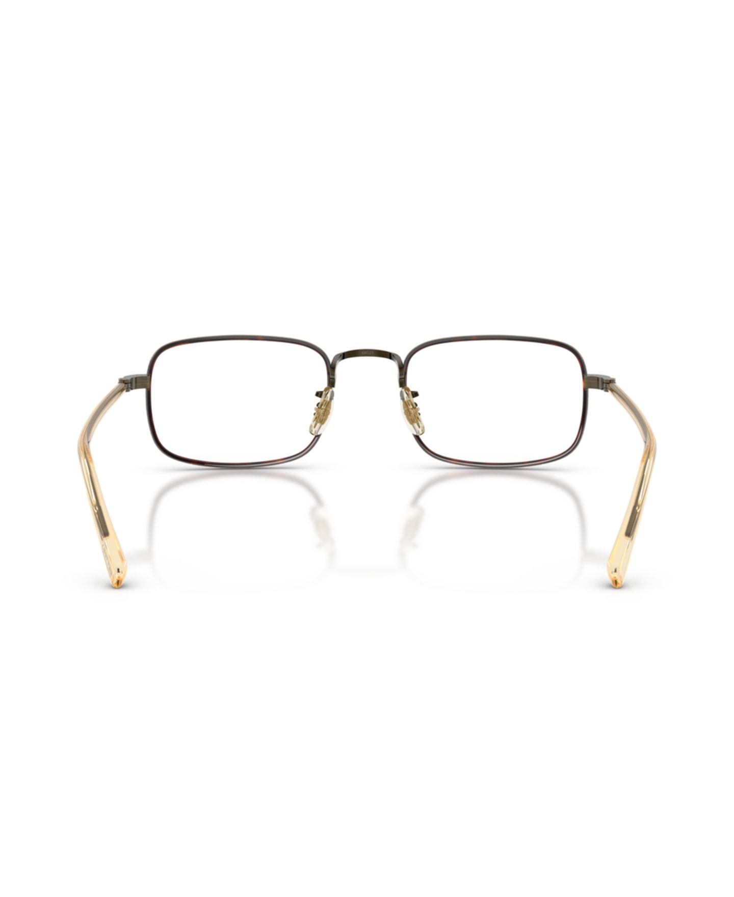 Очки Oliver Peoples Unisex Rectangle Titanium OV1366T Brymer Eyeglasses, цвет: Золотой — фото 4