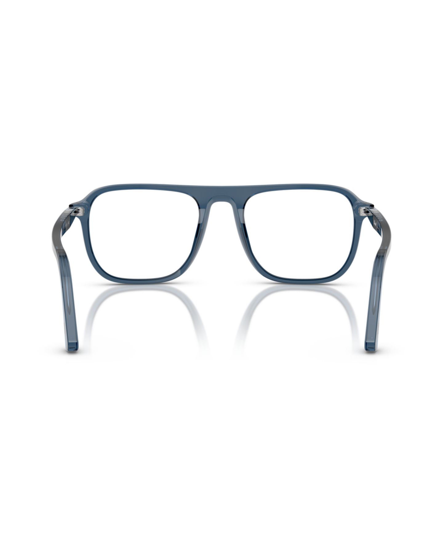 Очки Persol Unisex Square Plastic PO3359V - Jacques Eyeglasses, цвет: Прозрачный синий джинсовый — фото 4