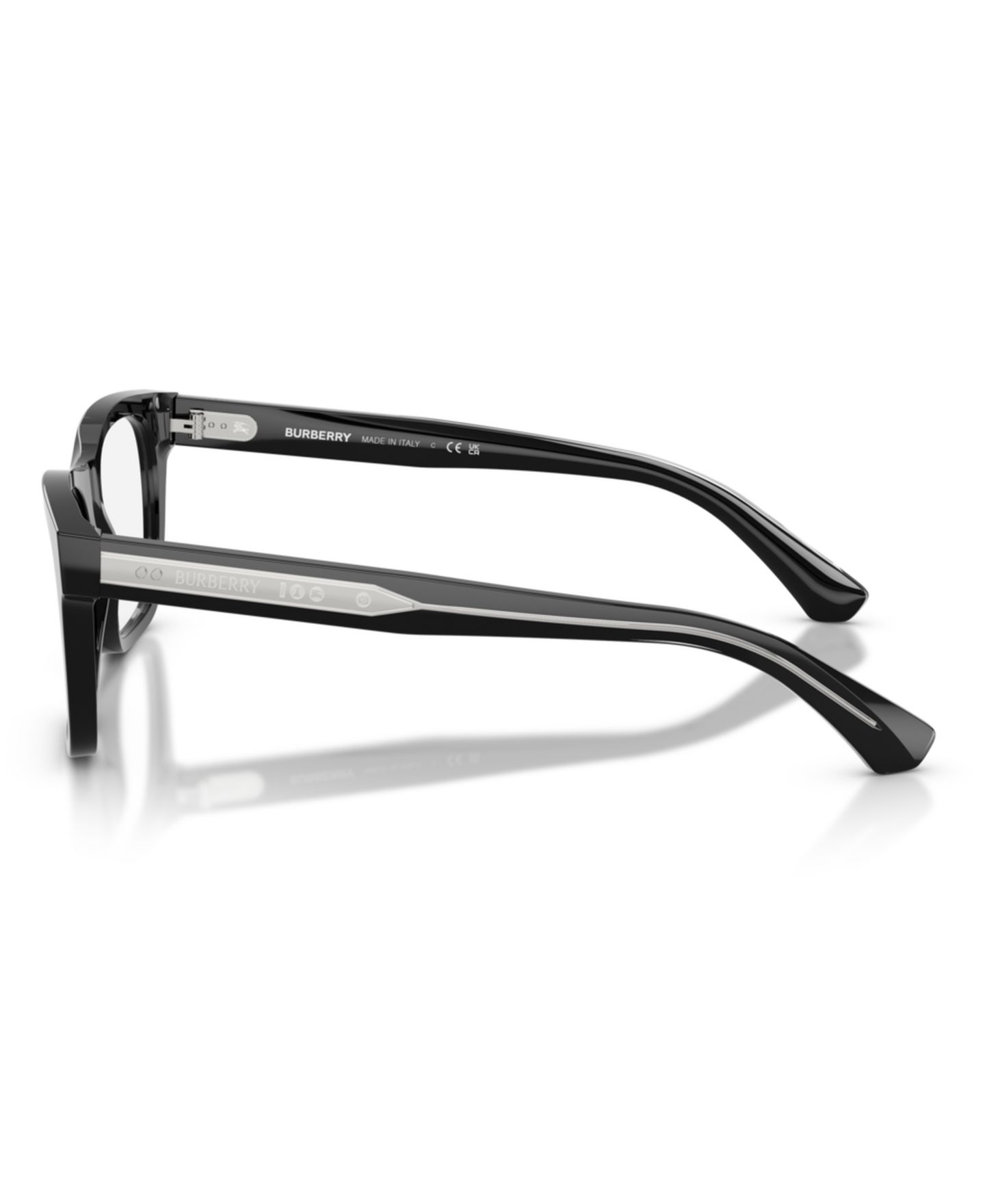 Мужские очки Burberry Man Square Plastic BE2445 Eyeglasses, цвет: Чёрный — фото 3