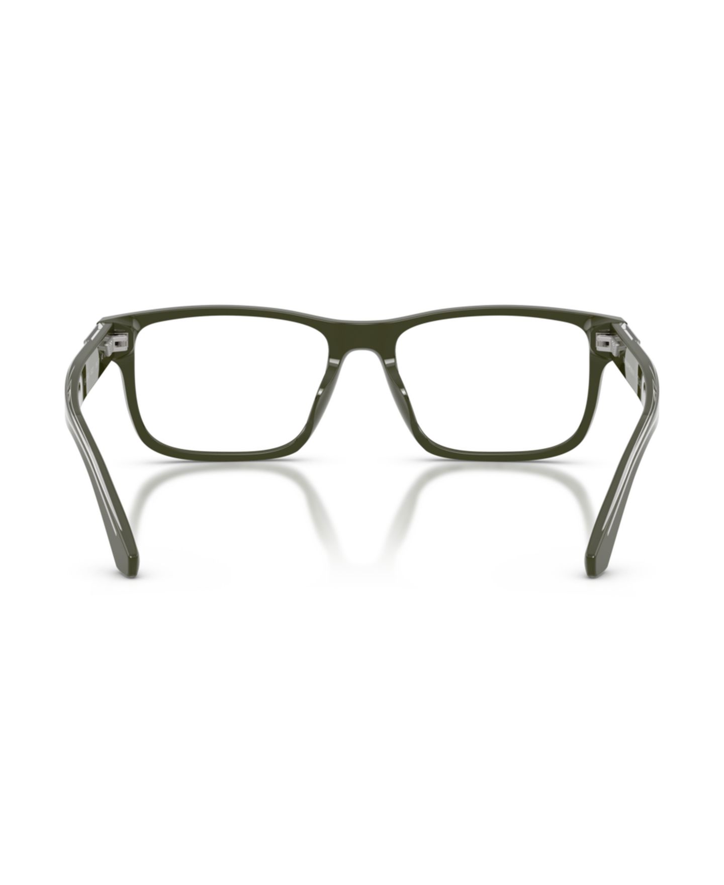 Мужские очки Emporio Armani Man Rectangle Plastic EA3265U Eyeglasses, цвет: Блестящий зелёный — фото 3