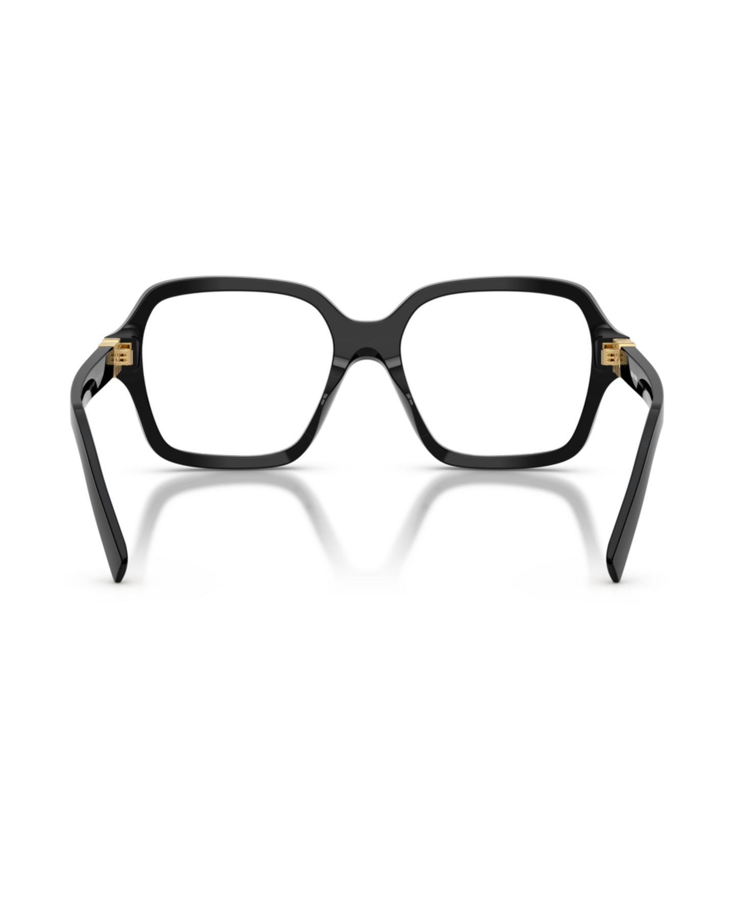 Женские очки MIU MIU Woman Square Plastic MU 03YV Eyeglasses, цвет: Чёрный — фото 4