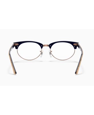 Unisex Round Clubmaster Oval Optics Eyeglasses, RB3946V